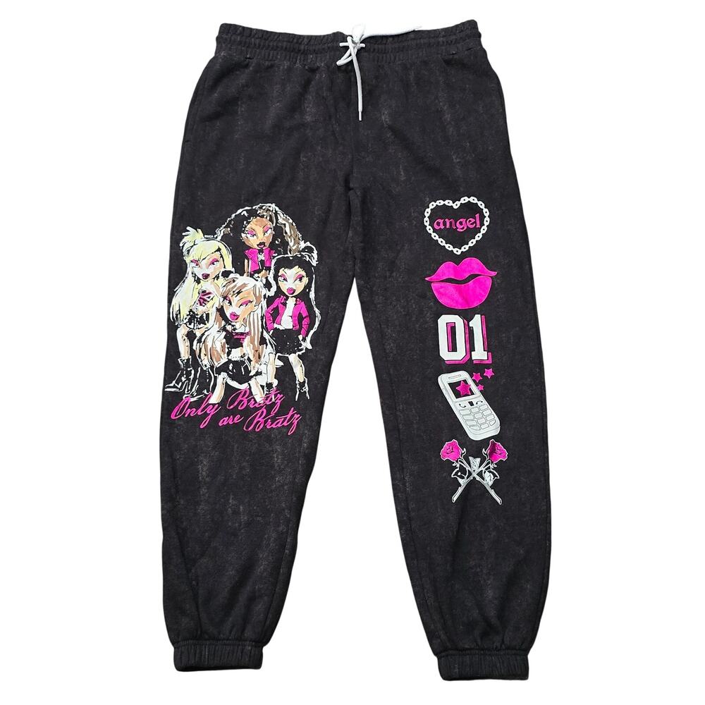 Bratz Y2k 'Only Bratz are Bratz' Angel Graphic Jogger Pajama Pants Sweatpants